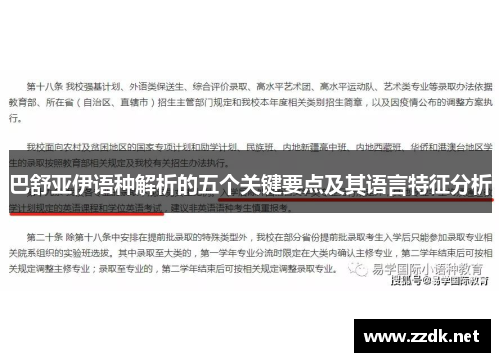 巴舒亚伊语种解析的五个关键要点及其语言特征分析